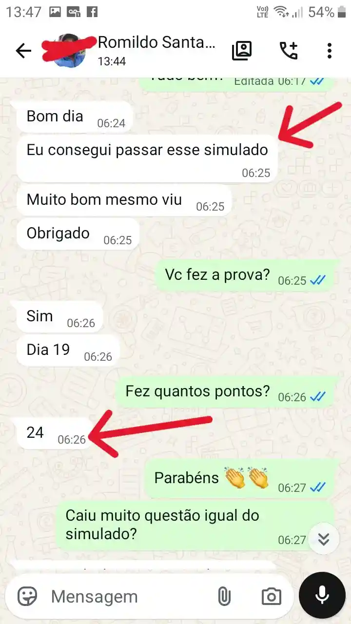 Depoimento aprovado