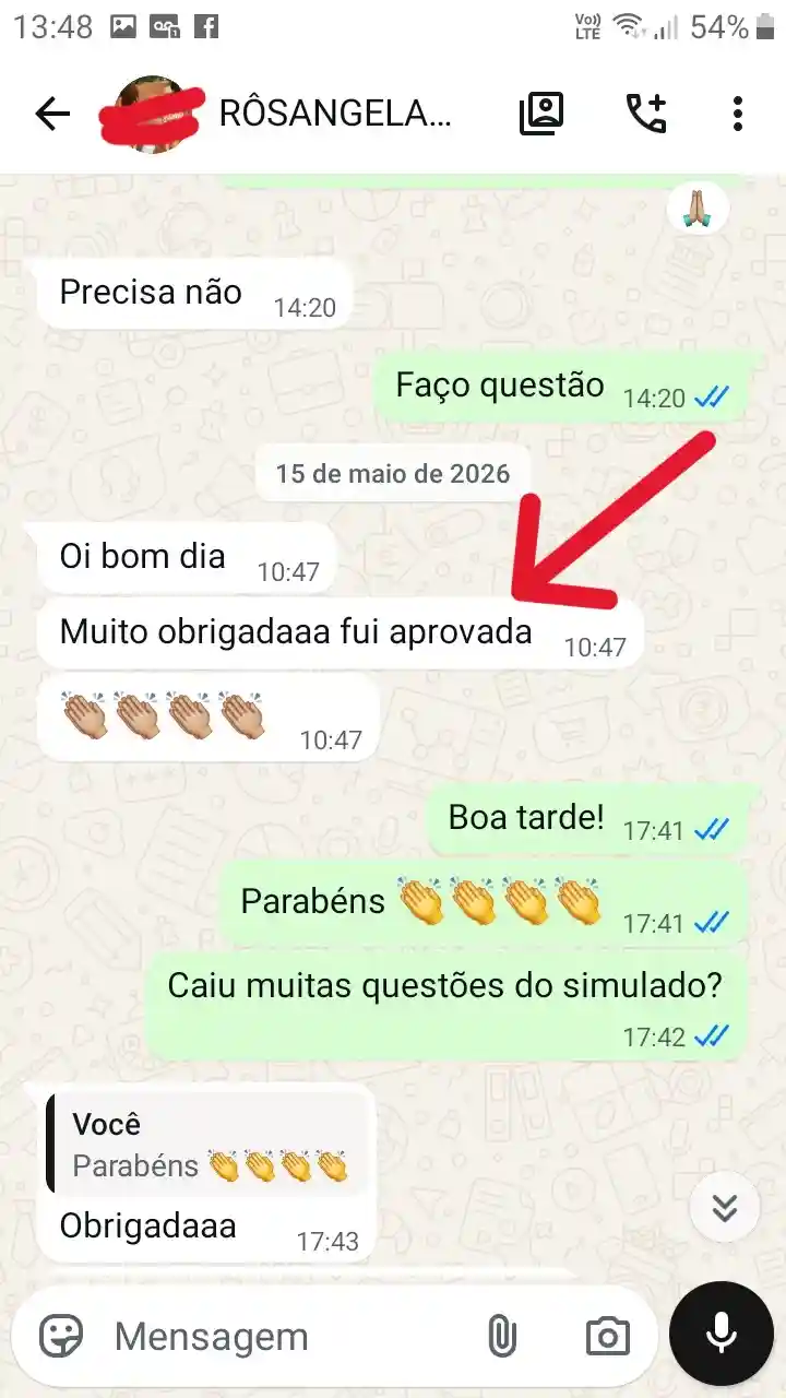 Depoimento aprovado